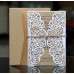 Wedding Invitation Rectangle Laser Cut Vellum White Invitation Card